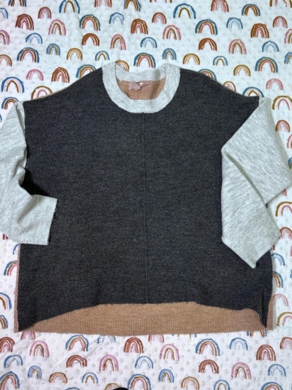 philosophy Color Block Crewneck Sweater Medium